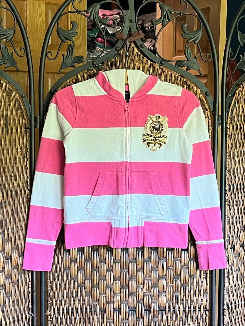 M 8/10 Ralph Lauren Cotton Striped Jacket